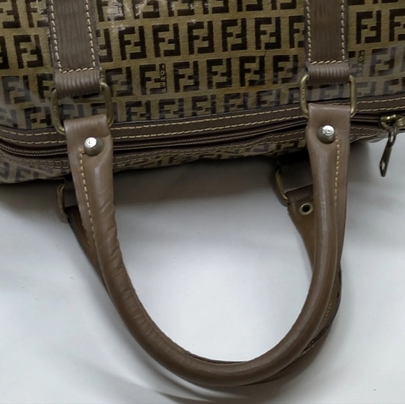 Fendi Glossy Vinyl Zucchino Monogram Bag - Picture 4 of 9